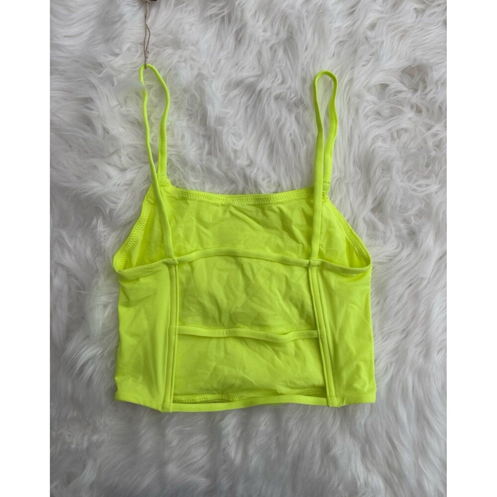Skims Fits Everybody Strappy Back Cami Green Highlighter Size XXS - Picture 5 of 8